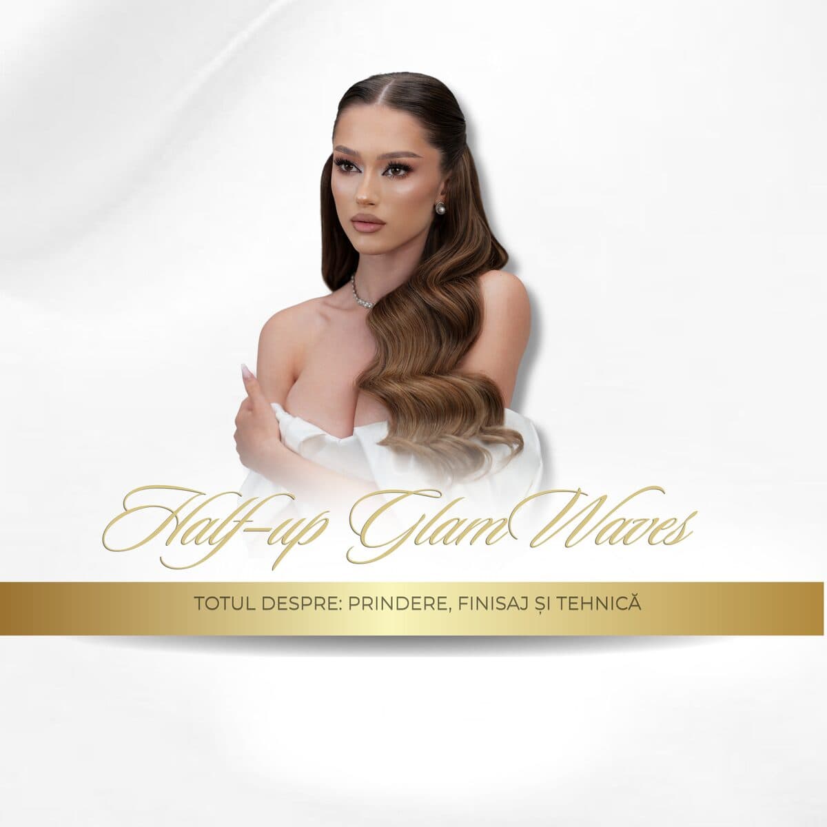 Half-Up Glam Waves